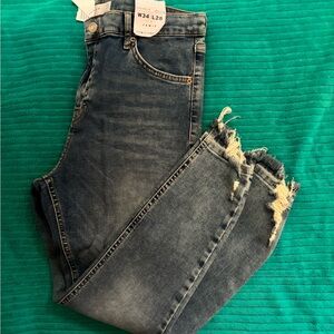 Topshop Jamie Blue Denim Jeans